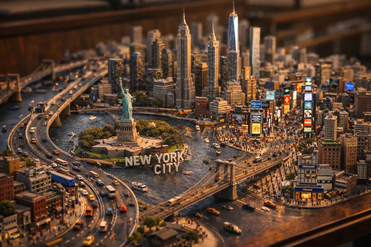 Tilt-Shift Miniatür Tokyo-Indore Şehir Manzarası