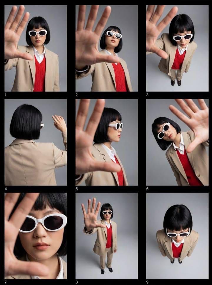 Modern Bob Saçlı Kadın Moda Çizelgesi